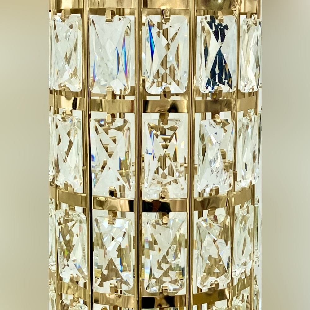 Nicole Miller Gold Crystal Table Lamp NEW WITH TAGS - Picture 2 of 4
